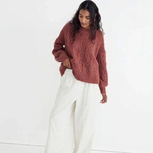 MADEWELL | Cayden Pointelle Pullover Sweater